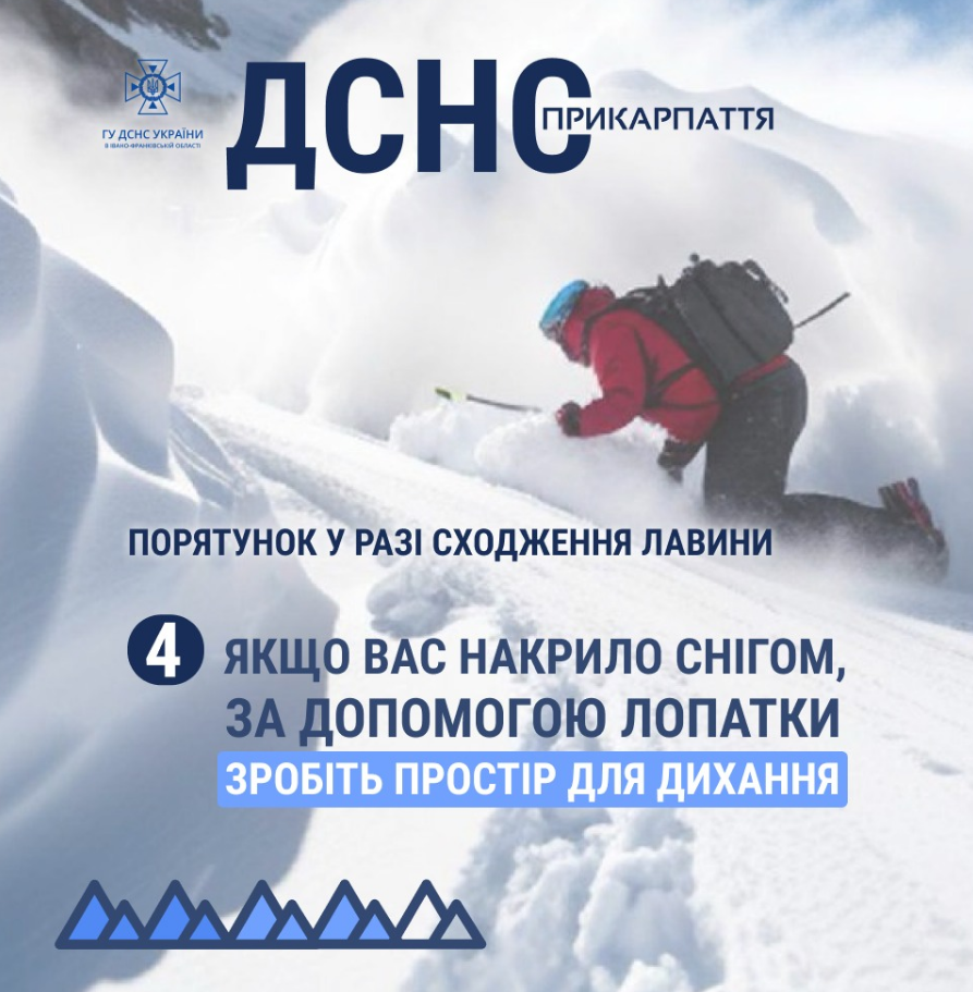 У Карпатах зійшла снігова лавина: що відомо