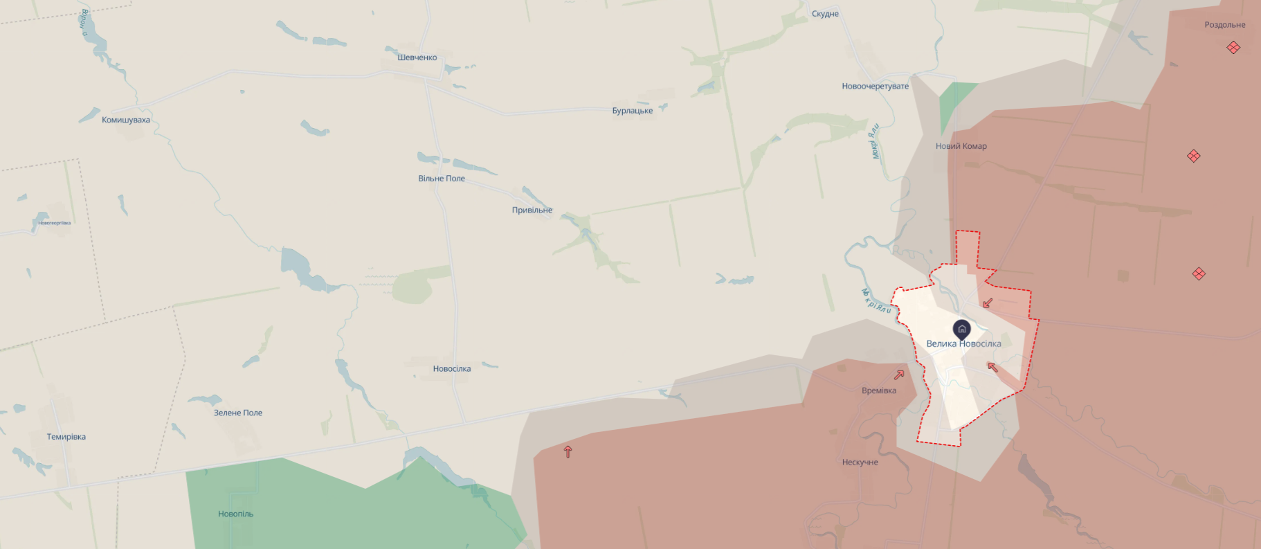 ЗСУ зупинили штурм біля Великої Новосілки, росіяни хочуть заблокувати населений пункт