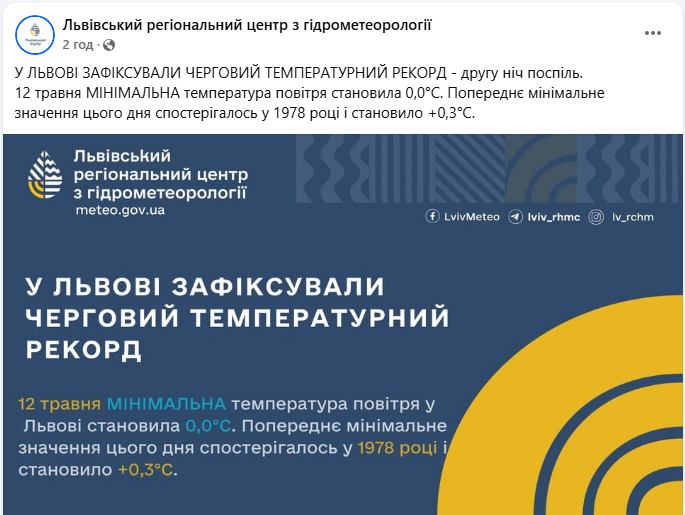 Такого не було з 1978 року: погода у Львові побила історичні рекорди
