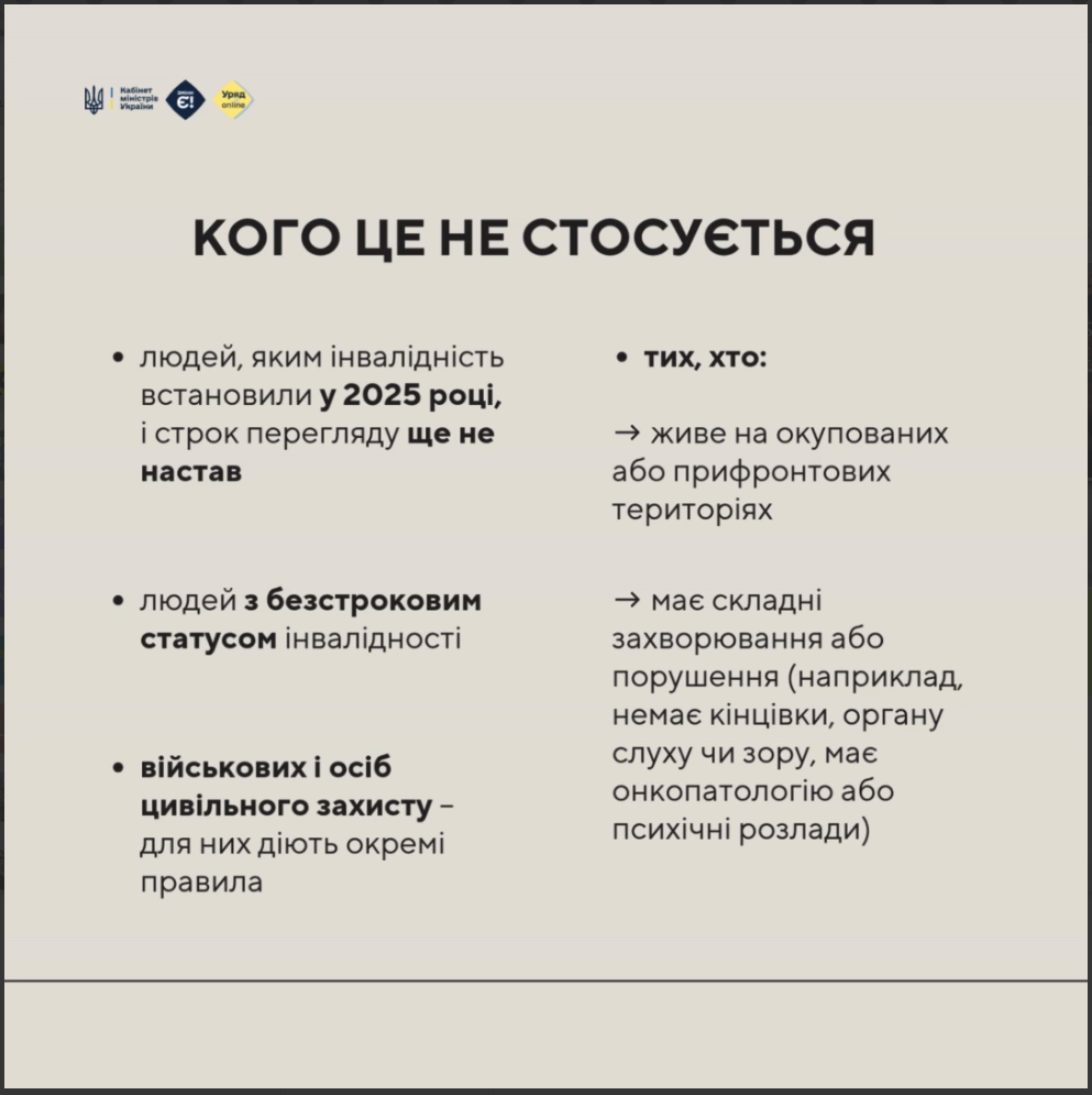 Инвалидность под вопросом? Кому из украинцев нужно пройти оценивание с 1 апреля