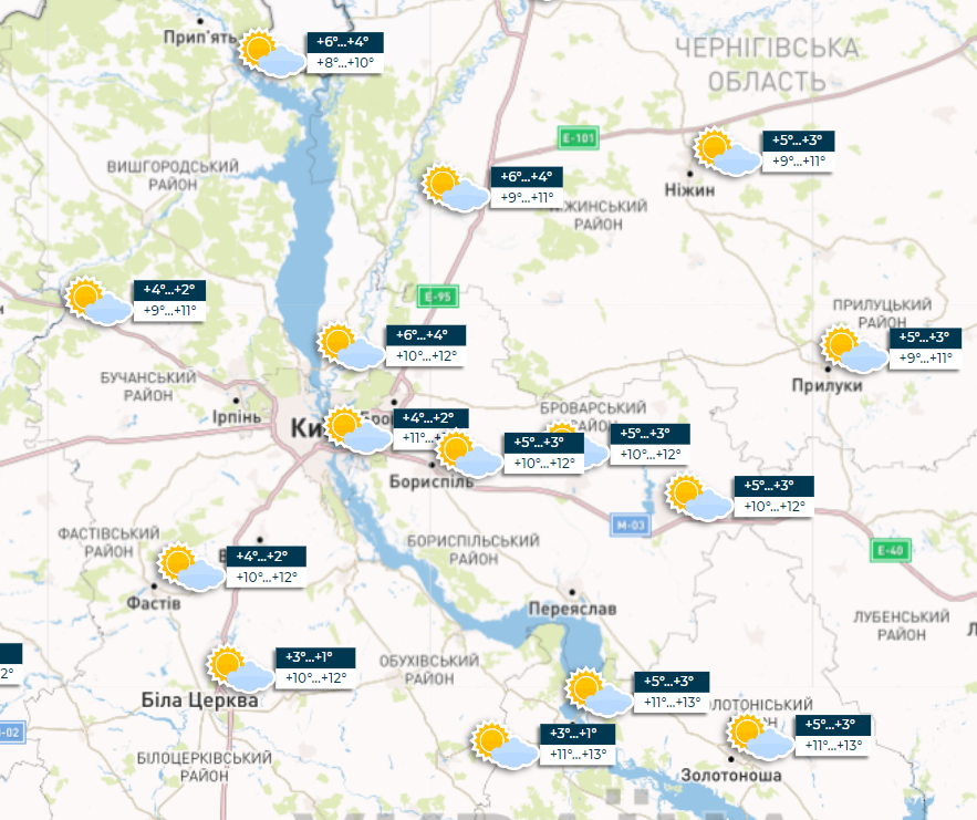 У деяких областях дощитиме, а вранці можливий туман: прогноз погоди на завтра