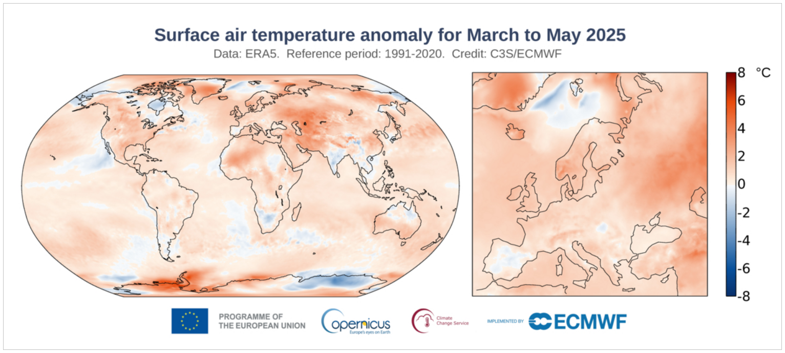 Місяць контрастів? Як травень 2025 став майже рекордом і куди приніс холодні аномалії