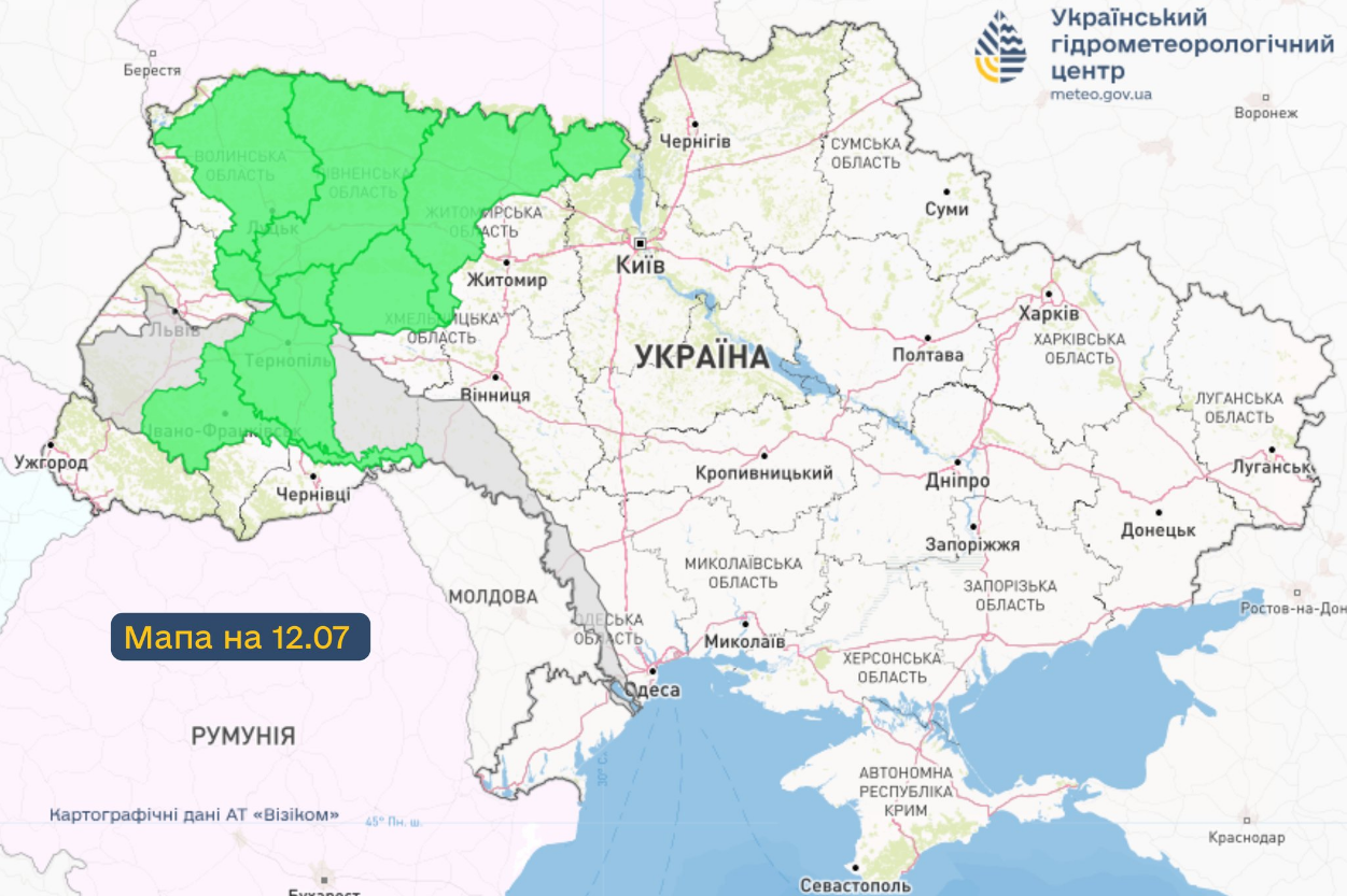 Чекати підтоплень? Гідрометцентр попередив, де може піднятись вода та як сильно (карта)