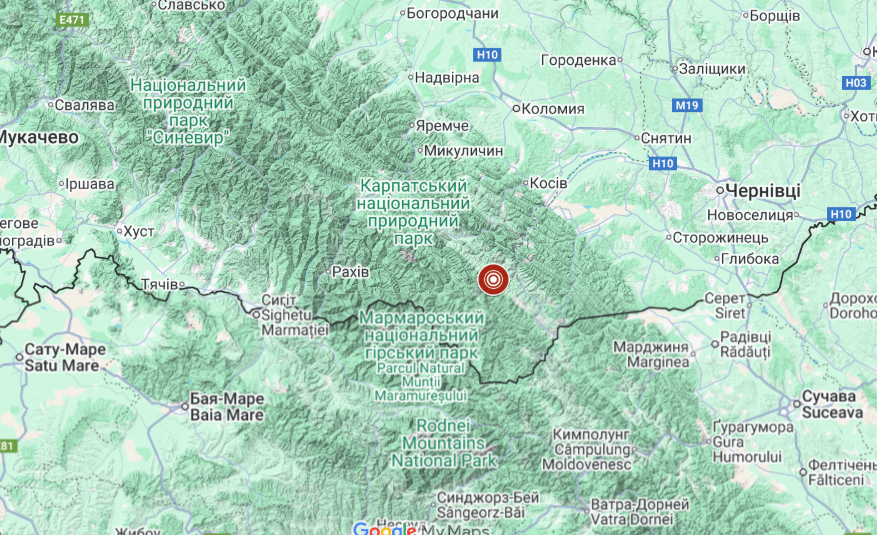 У Карпатах стався землетрус
