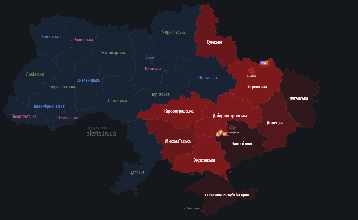 У Миколаєві під час дронової атаки пролунав вибух