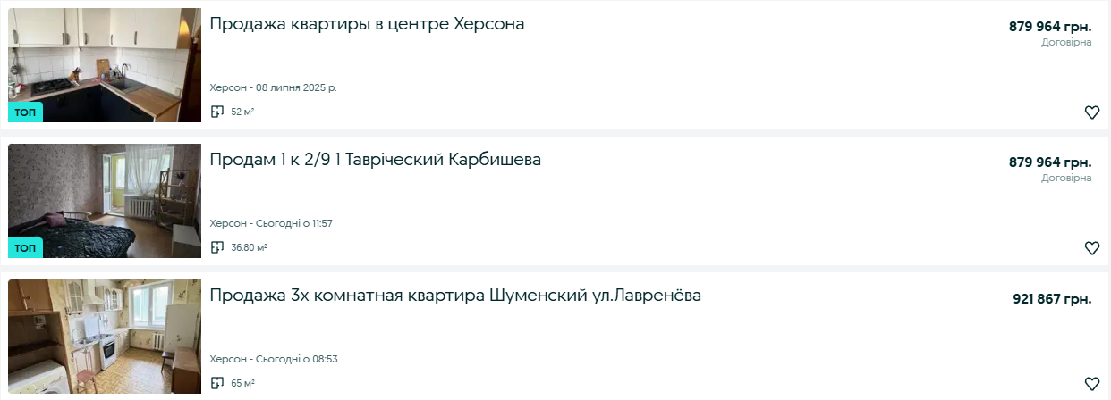 Житло за безцінь: за скільки продають квартири у Херсоні в 2025 році