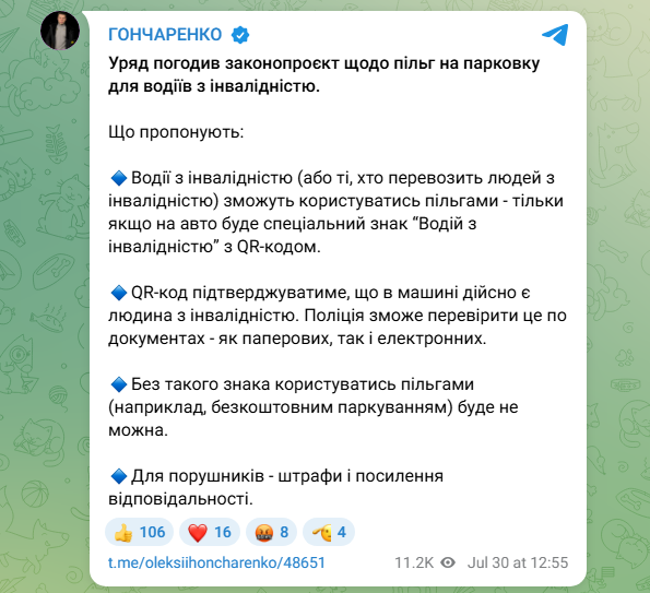 Пільги лише з QR-кодом й нові штрафи? Що може змінитись для водіїв на парковках