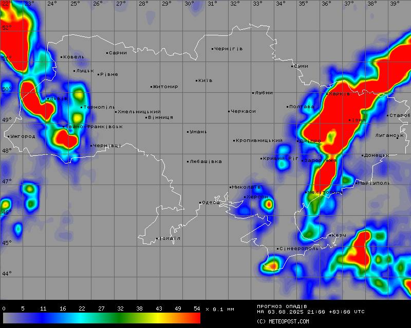 Синоптик показала карту погоди: де сьогодні грози, а де спека до +34