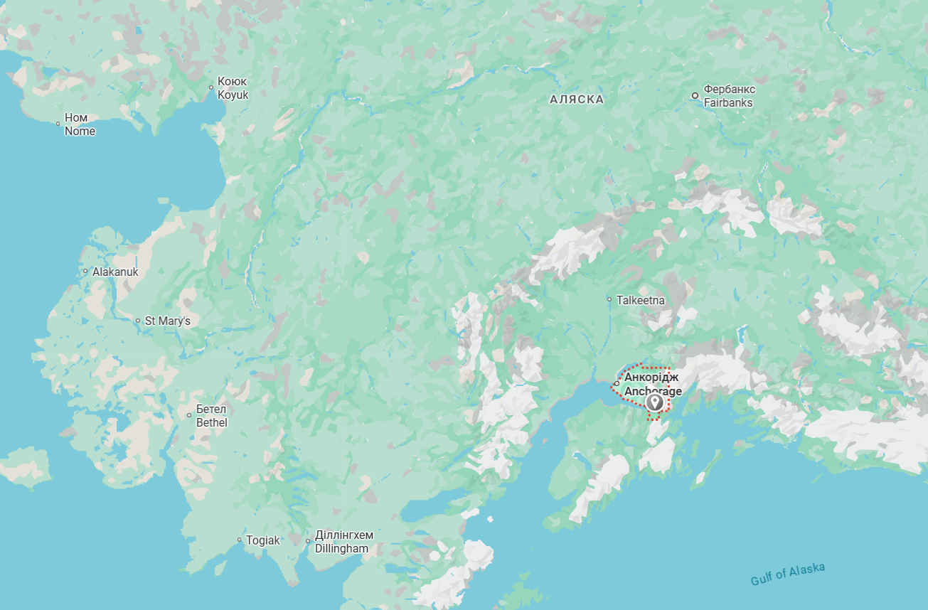 Де знаходиться місто Анкоридж, де можуть зустрітися Трамп і Путін: карта