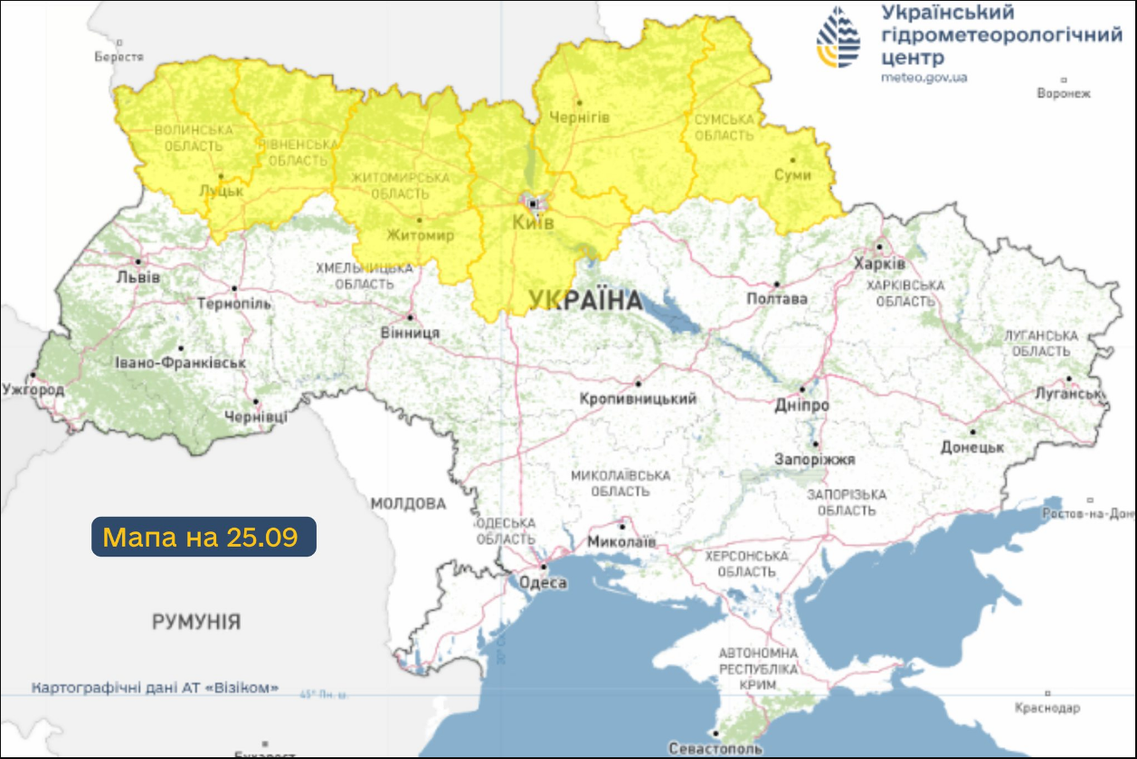 Заморозки на порозі: синоптики сказали, в яких областях і коли їх чекати (карта)