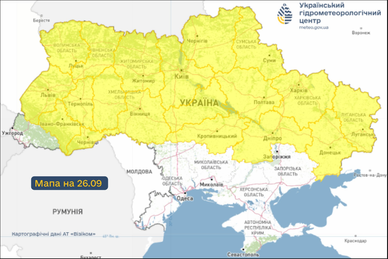 Заморозки на порозі: синоптики сказали, в яких областях і коли їх чекати (карта)