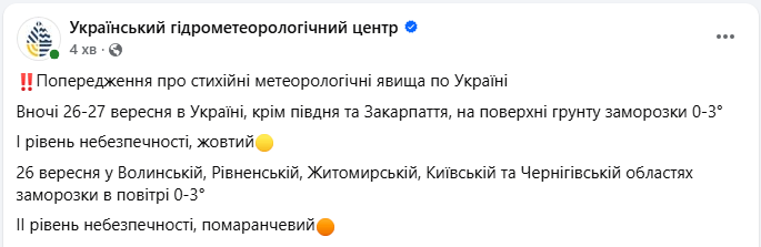 Заморозки вдарять не лише по ґрунту: які області накриє холод і коли (карта)