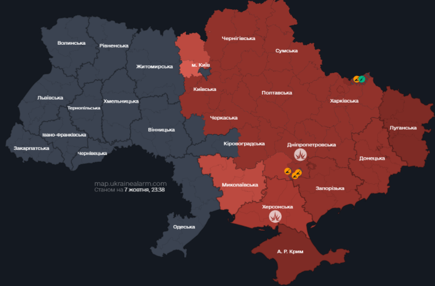 У Києві оголошували четверту тривогу за добу: летять дрони