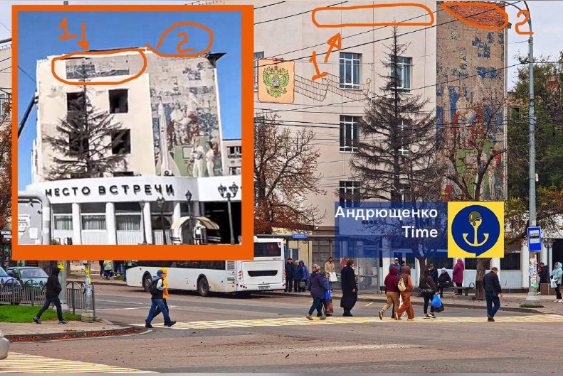 У Маріуполі росіяни знищили частину унікальної мозаїки "Підкорювачі космосу": фото