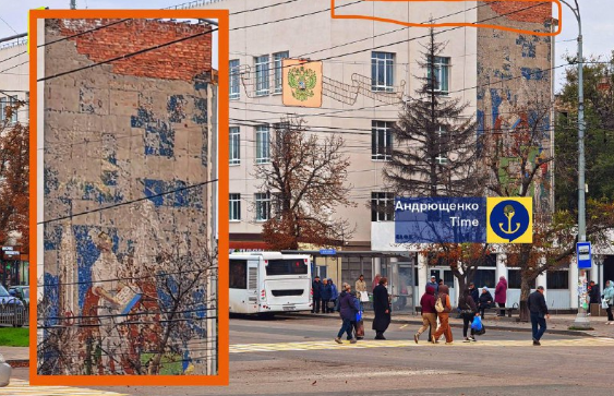 У Маріуполі росіяни знищили частину унікальної мозаїки "Підкорювачі космосу": фото