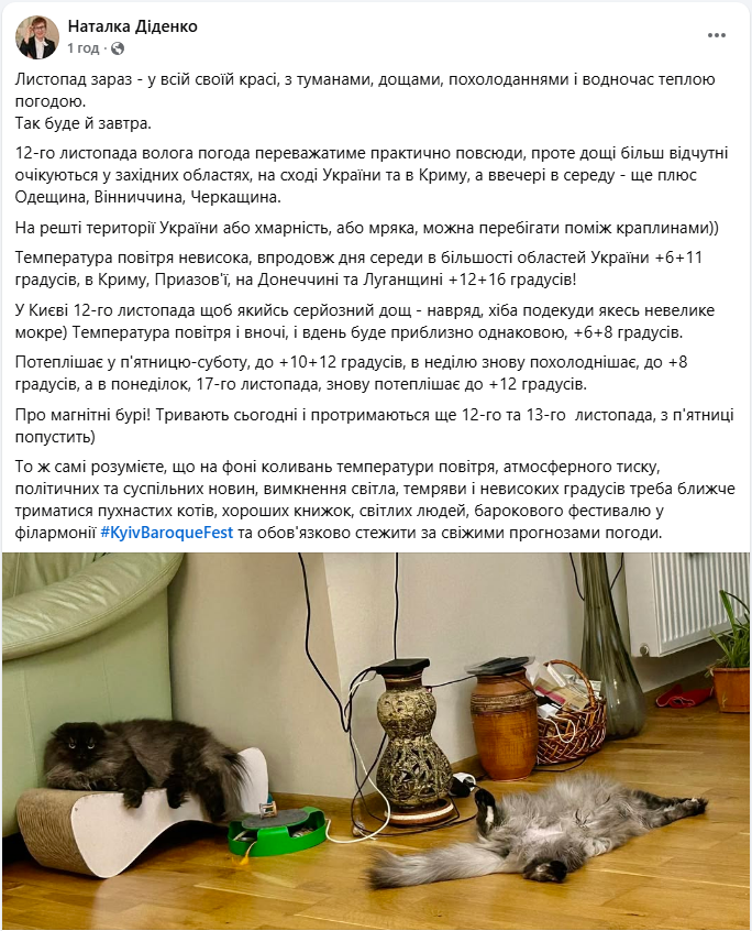 Україну завтра накриє дощами й мрякою: синоптик попередила, хто промокне найбільше