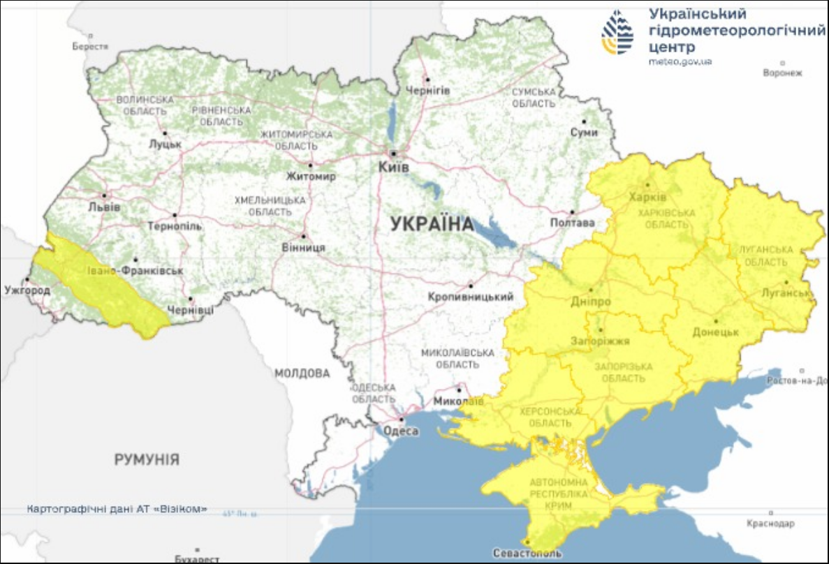 Небезпечний вітер накриє частину України: які області під ударом (карта)