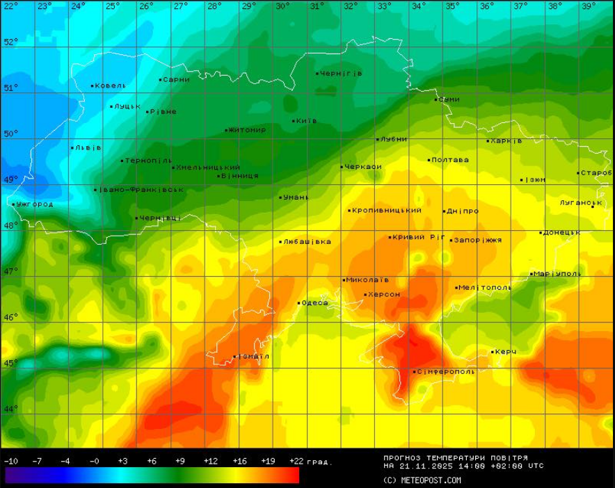 Завтра в Украине резко потеплеет: где температура может подняться до +20 (карта)