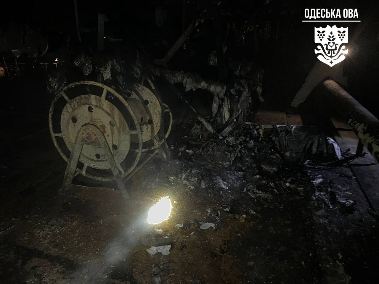 Росіяни дронами атакували судно у Одеській області: виникла пожежа