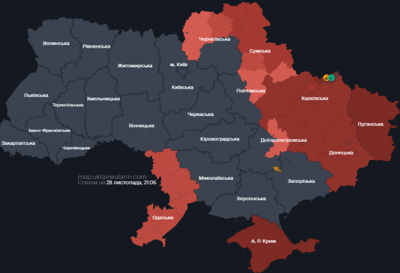 "Шахеди" атакують Україну одразу з кількох напрямків: де загроза ударів