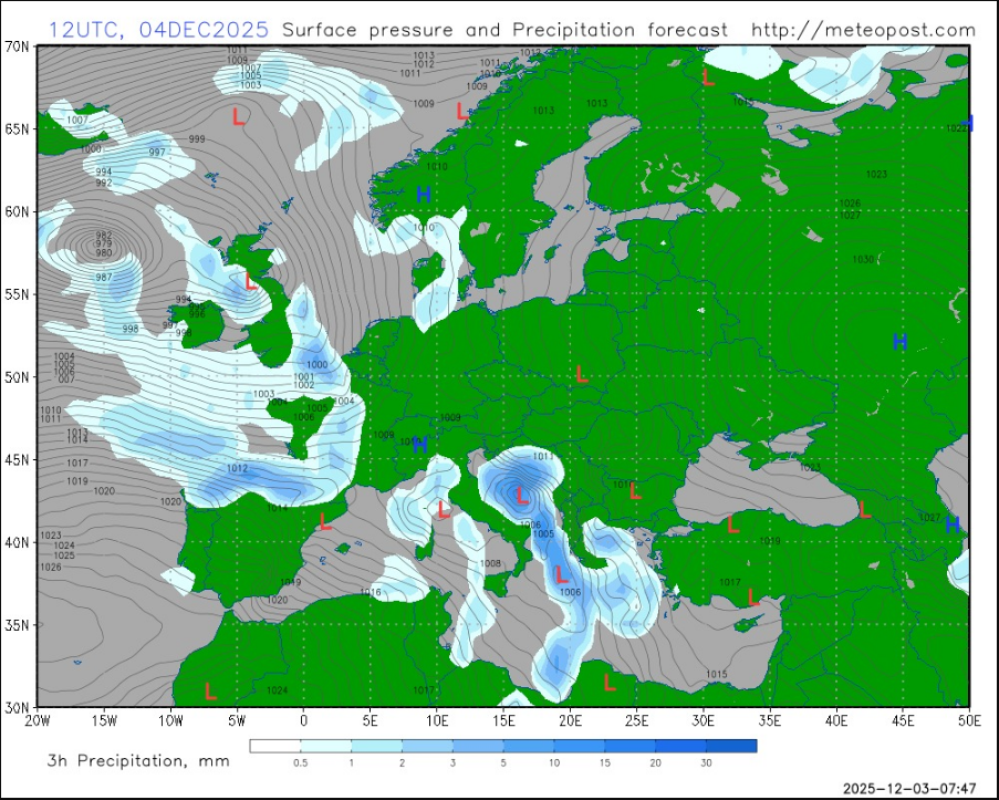 Україну накрив антициклон: якою буде погода 4 грудня і коли чекати змін