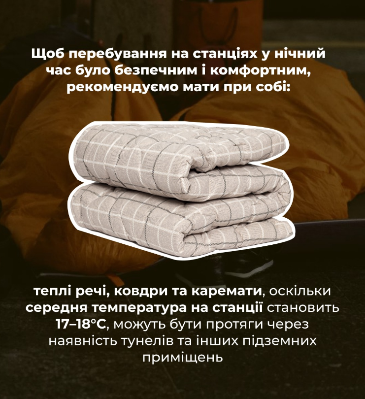 Метро Києва рятує від обстрілів: що важливо взяти на ніч і як поводитись під час тривоги