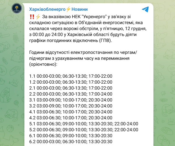 Без світла сьогодні не всі: графіки відключень у різних областях України (повний список)