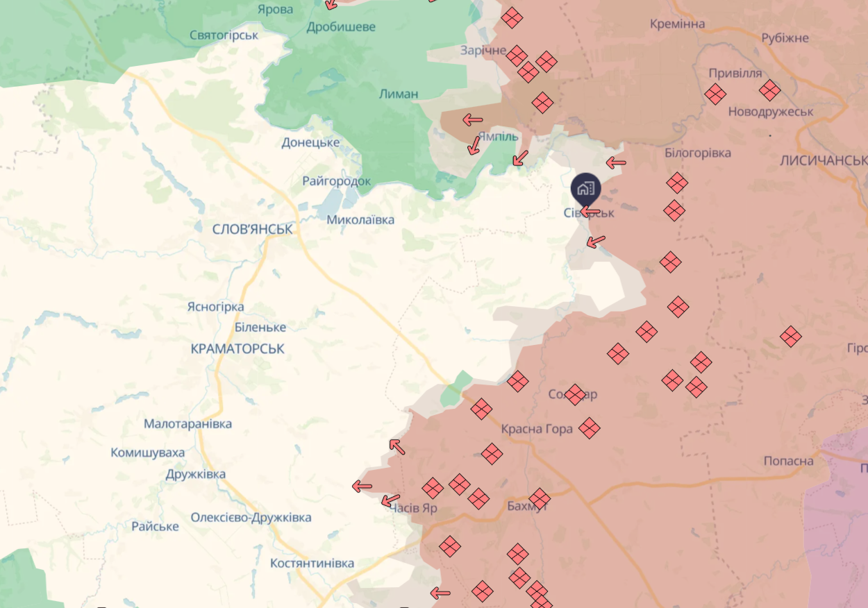 Розвідка Британії оцінила ситуацію в Сіверську та на підступах до Покровська