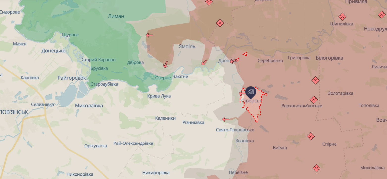 Росіяни активізувалися біля Сіверського Дінця: форсують річку малими групами