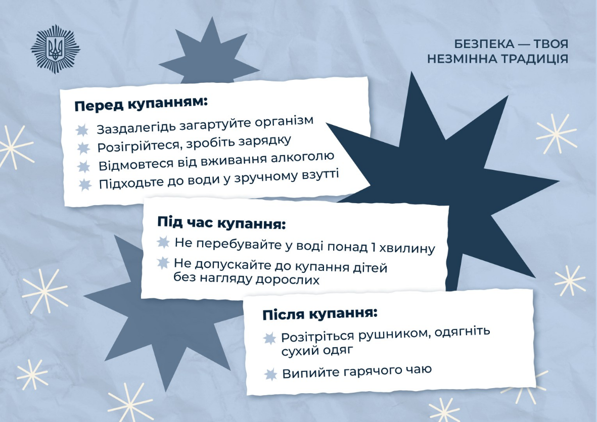 Крещение - уже сегодня: как украинцам купаться безопасно и без лишних рисков