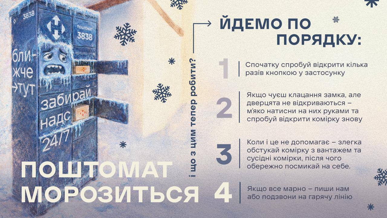 "Нова пошта" пояснила, що робити, коли не відчиняється поштомат: інструкція