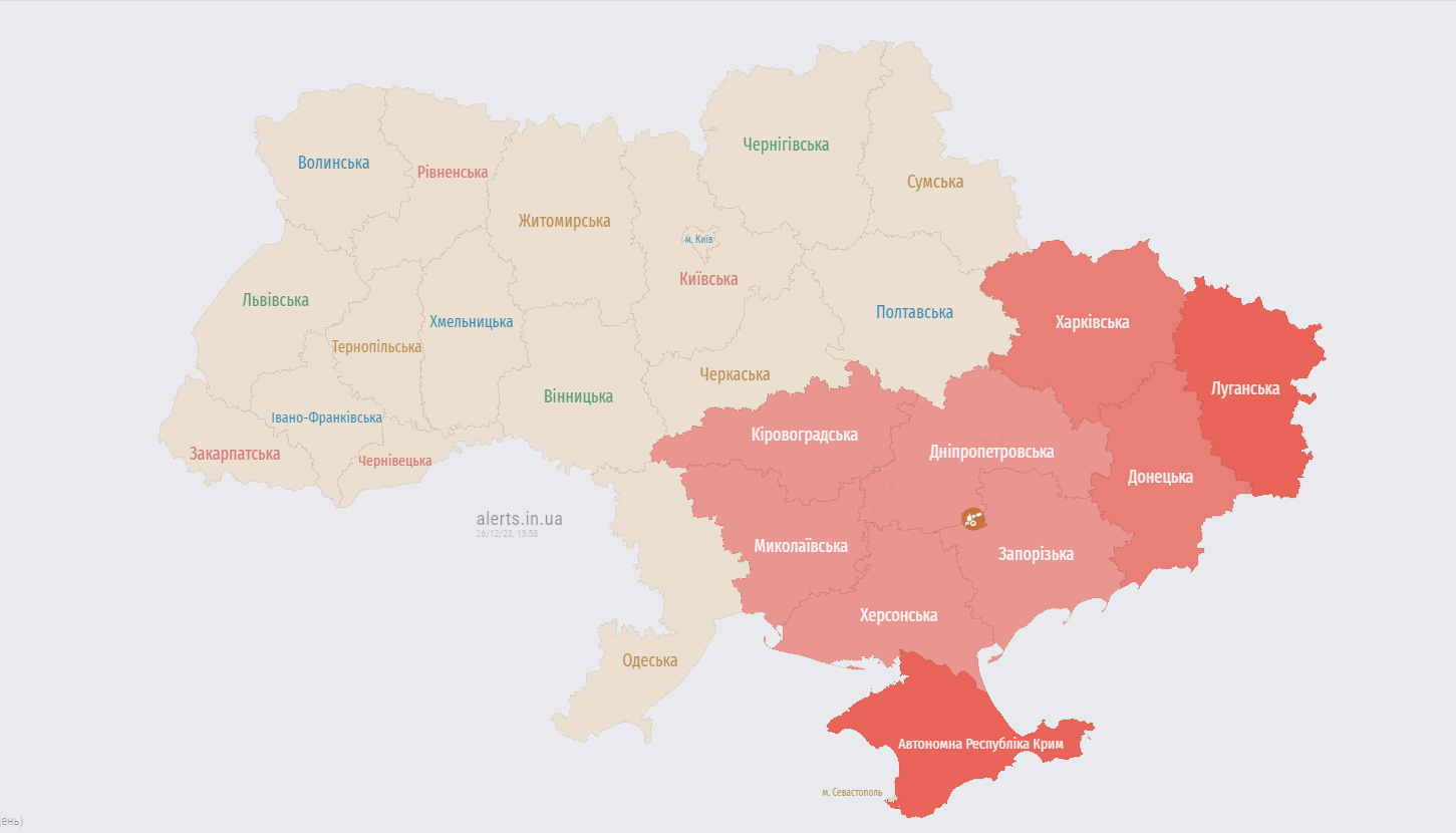 У Дніпропетровській області пролунали вибухи після пуску російських ракет