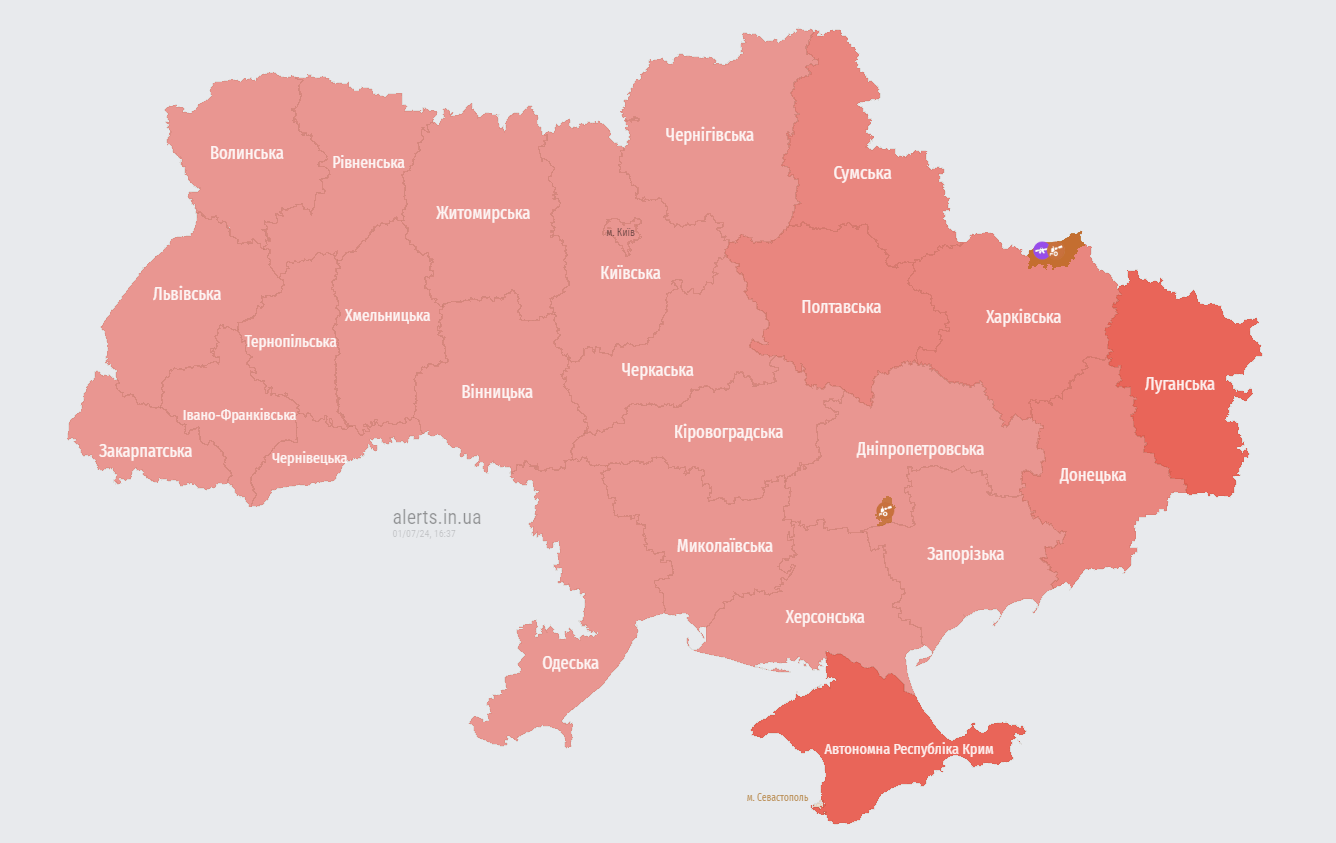 В Україні оголосили масштабну тривогу: злетіли МіГ-31К