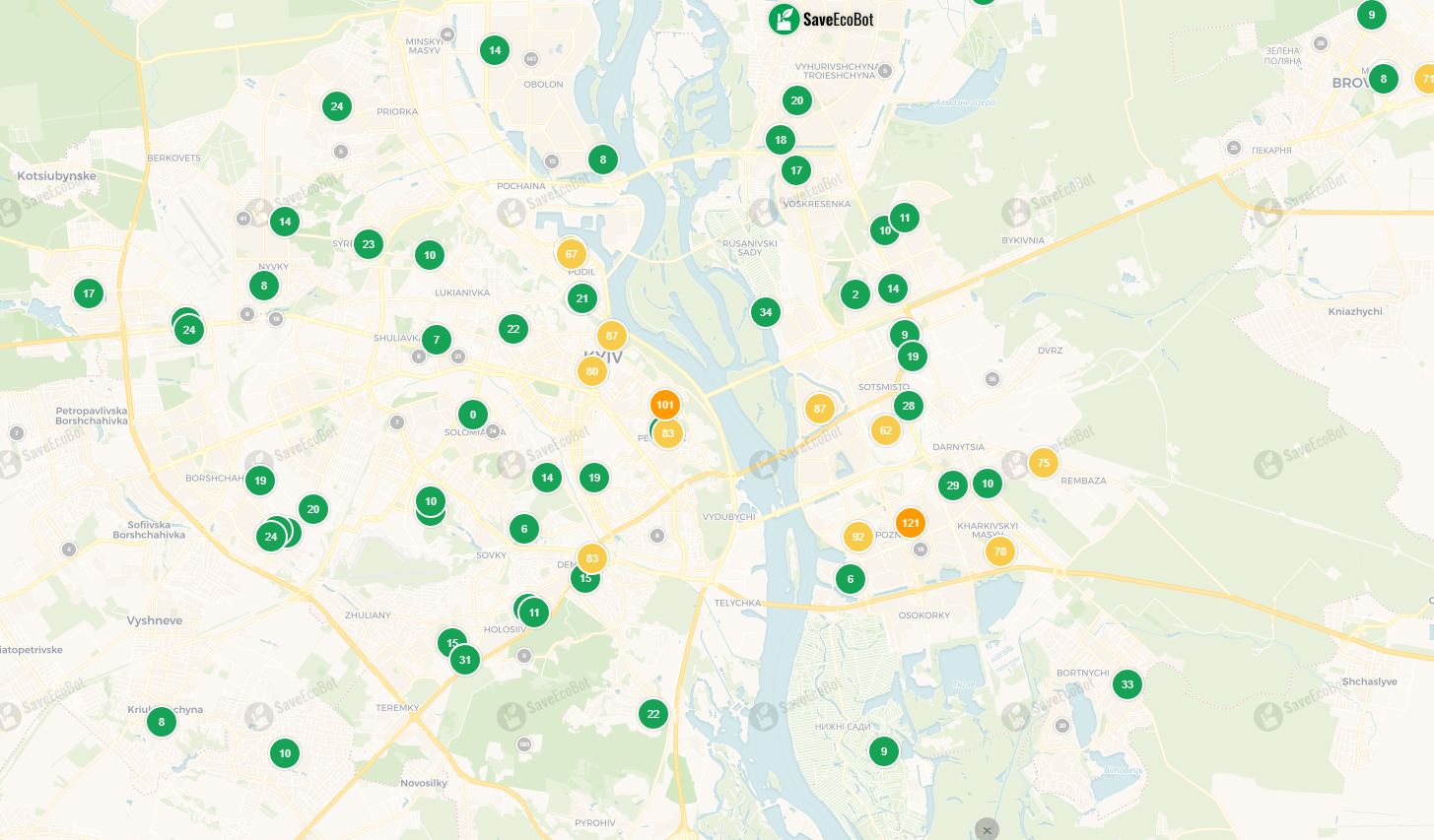 У Києві фіксують забруднення повітря після обстрілу: де ситуація найгірша