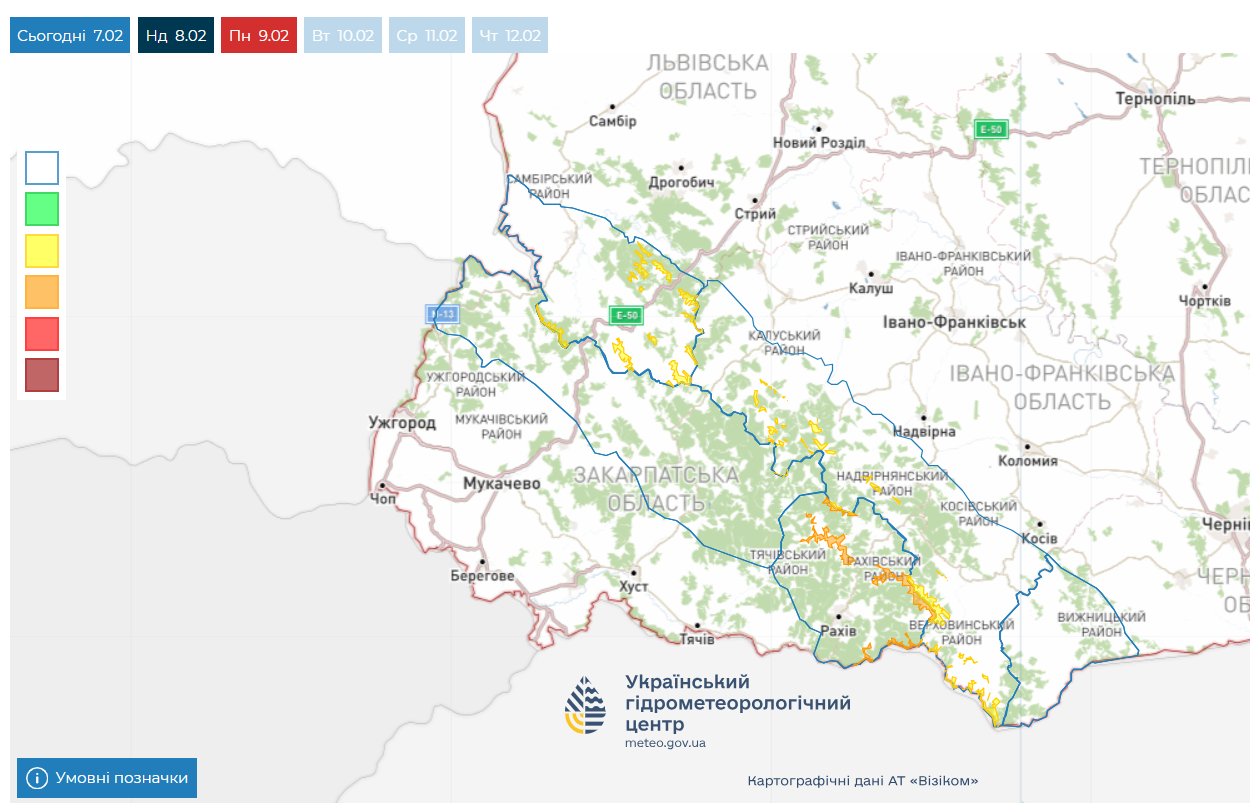У Карпатах - лавини, в містах - ожеледь: прогноз погоди в Україні на неділю