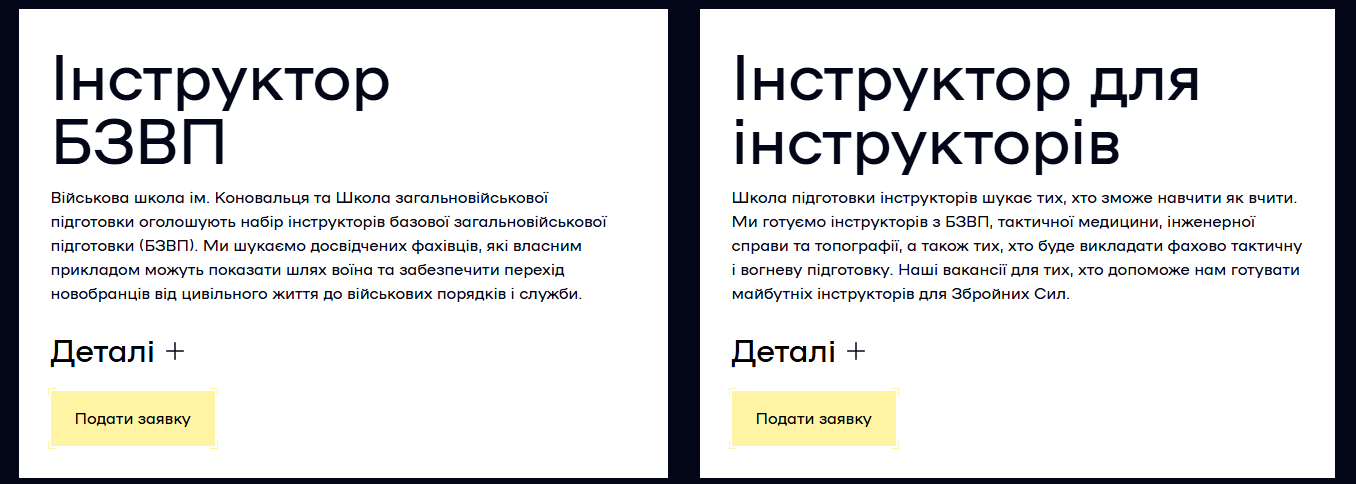 Проект "На досвіді" в Україні: хто може служити інструктором й отримувати до 51 тисячі