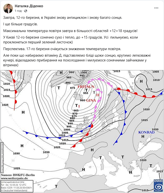 Прогреет до +18, но еще не лето: какая погода будет завтра и когда в Украине снова похолодает