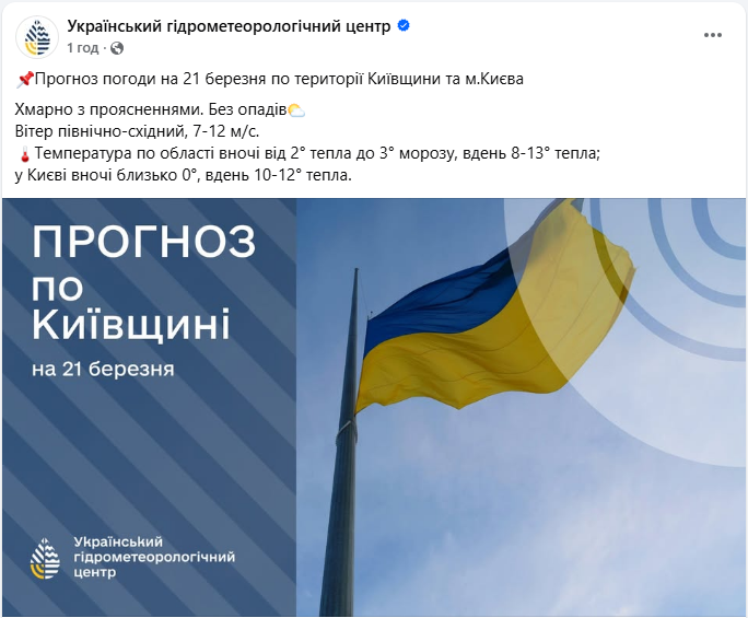 Готувати парасольку чи окуляри? Що буде з погодою 21 березня у різних областях України