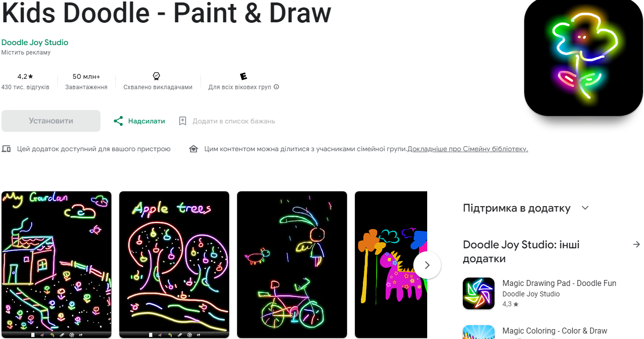 Канікули без телевізора. 11 кращих додатків на Android для дітей