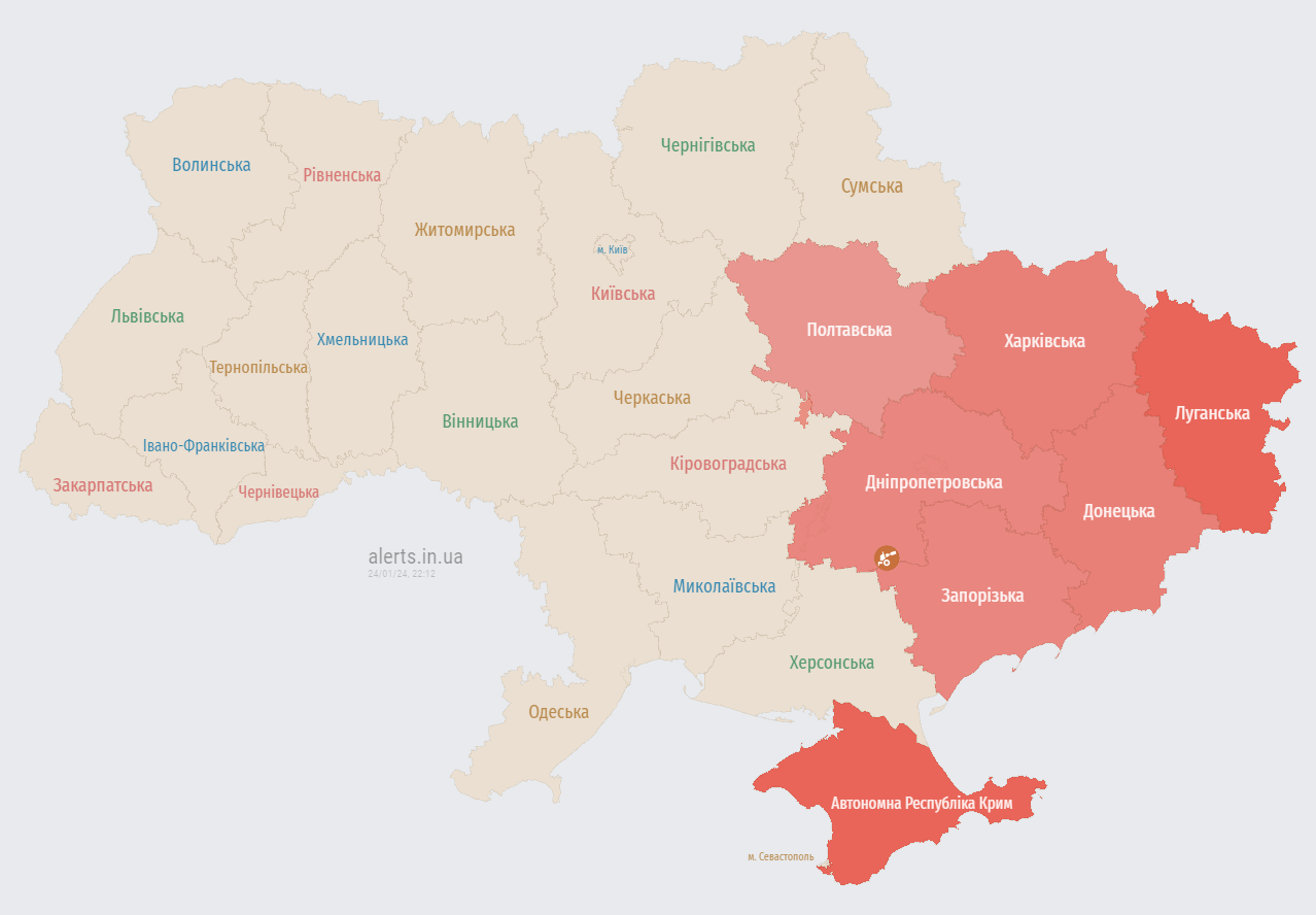 Росія запустила з півдня "Шахеди". Де попереджають про небезпеку