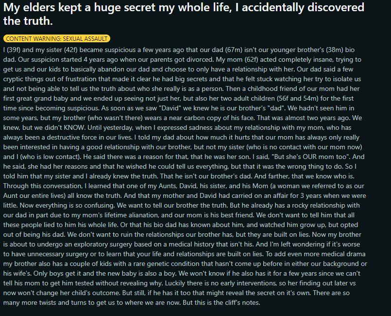 Женщина годами врала детям, но они раскрыли ее постыдную тайну: это разрушило их жизнь