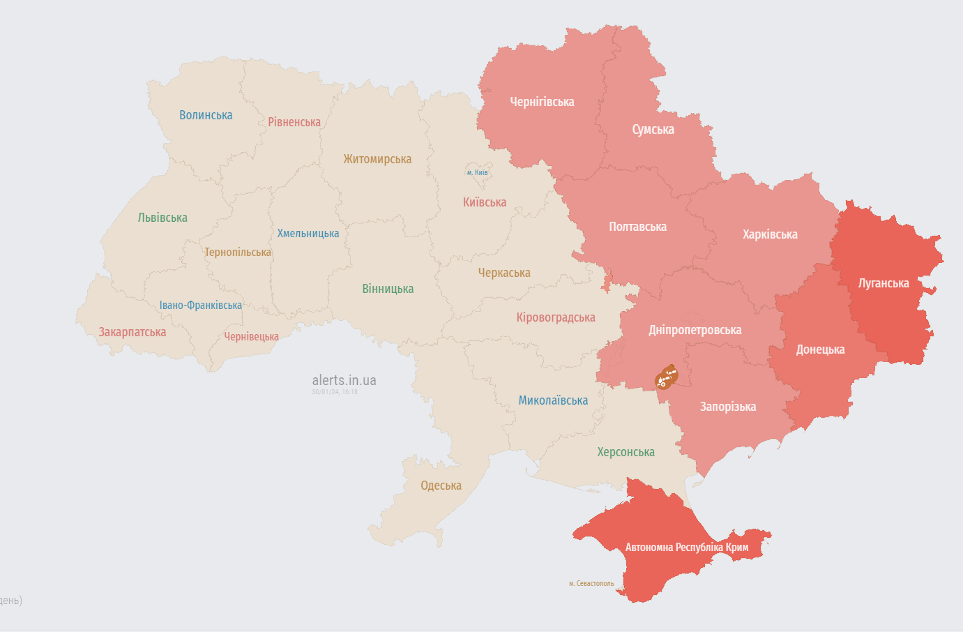 У Харкові пролунала серія вибухів