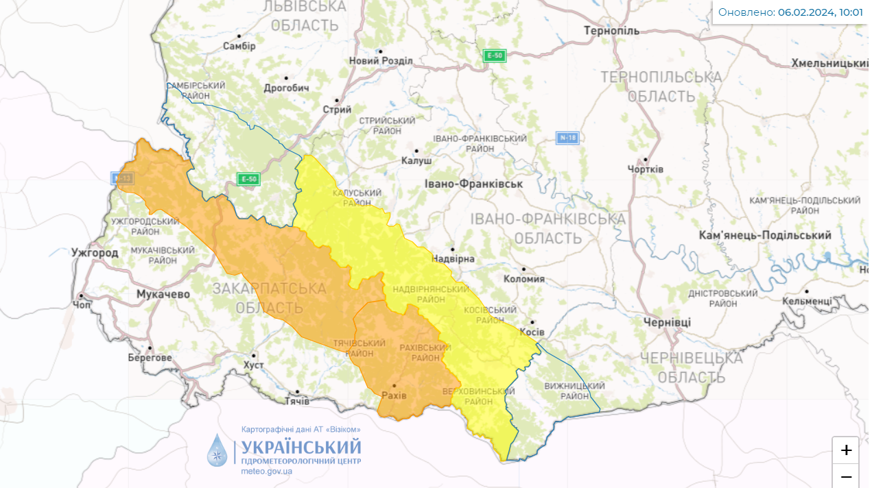 Українців попередили про загрозу лавин у Карпатах