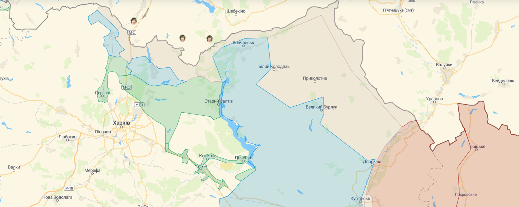 ВСУ на отдельных участках Харьковской области вышли к границе с Россией, - Синегубов