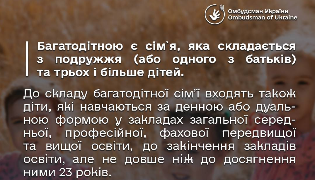 Як отримати статус багатодітної сім'ї та чи допоможе це виїхати за кордон з чоловіком