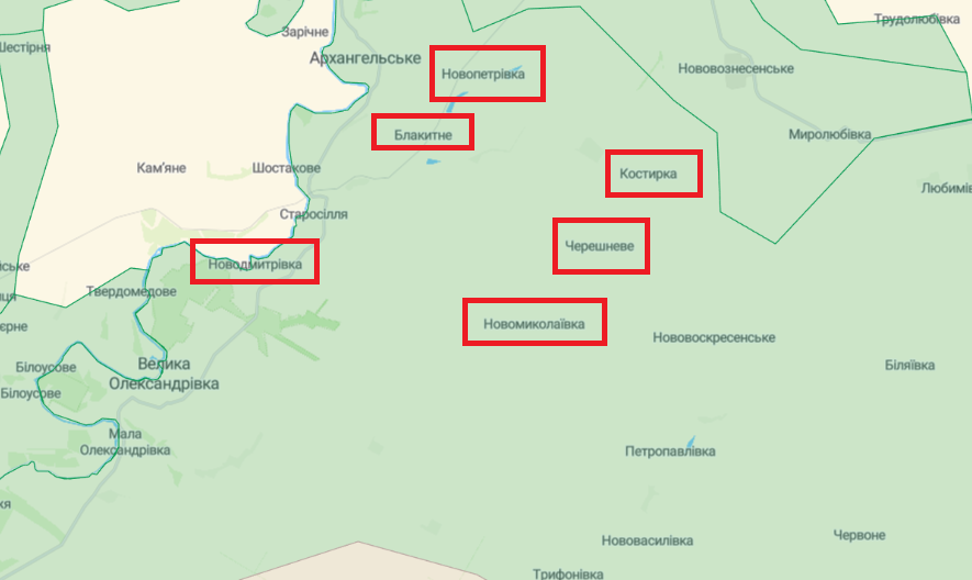 ВСУ стабилизировали ситуацию в шести освобожденных селах Херсонской области
