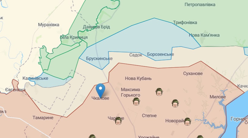 ЗСУ встановили прапор у Чкаловому Херсонської області (відео)