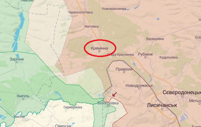 ЗСУ завдали атаки в районі Кремінної, ворог вимушений відходити вглиб міста, - Генштаб