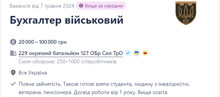 6 свіжих вакансій від ЗСУ для ветеранів і пенсіонерів: хто потрібен і скільки платитимуть