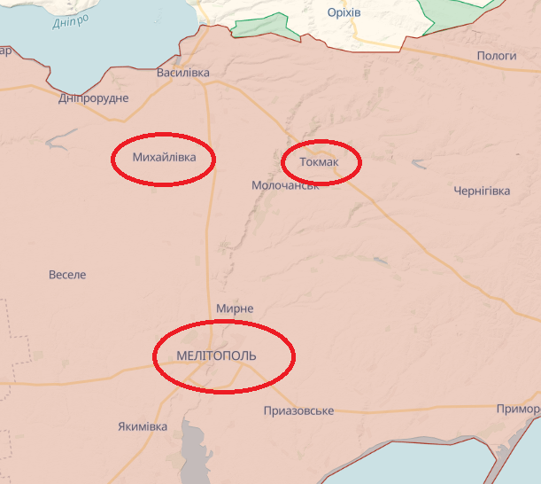 Під Мелітополем пролунали звуки вибухів, - Федоров